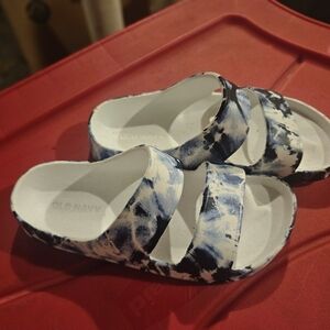 Old Navy Kids Blue and White Sandals